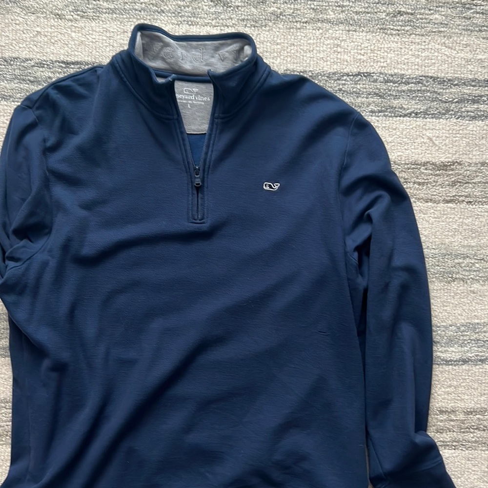 Mens Vineyard Vines Pullover Navy Blue size L